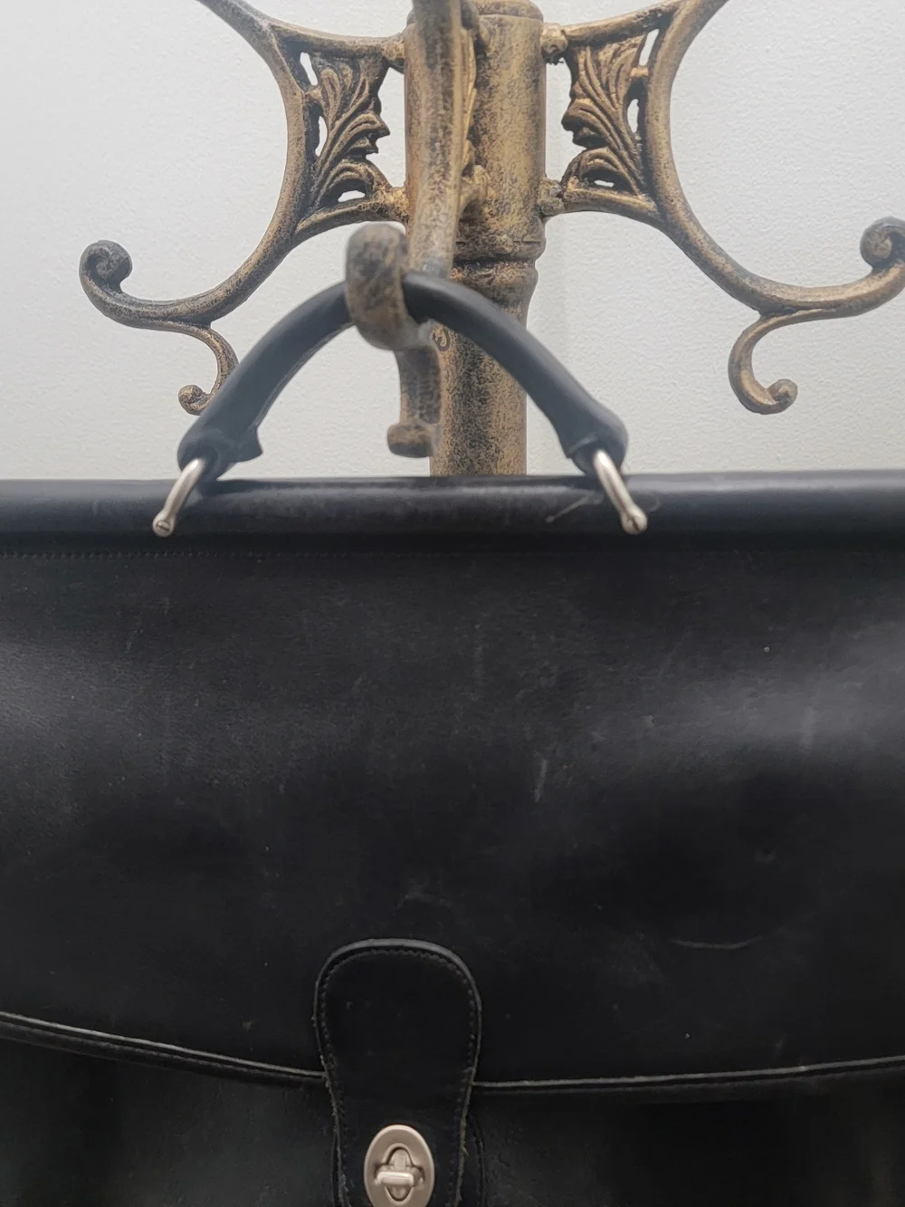 Coach Black Leather Men's Briefcase